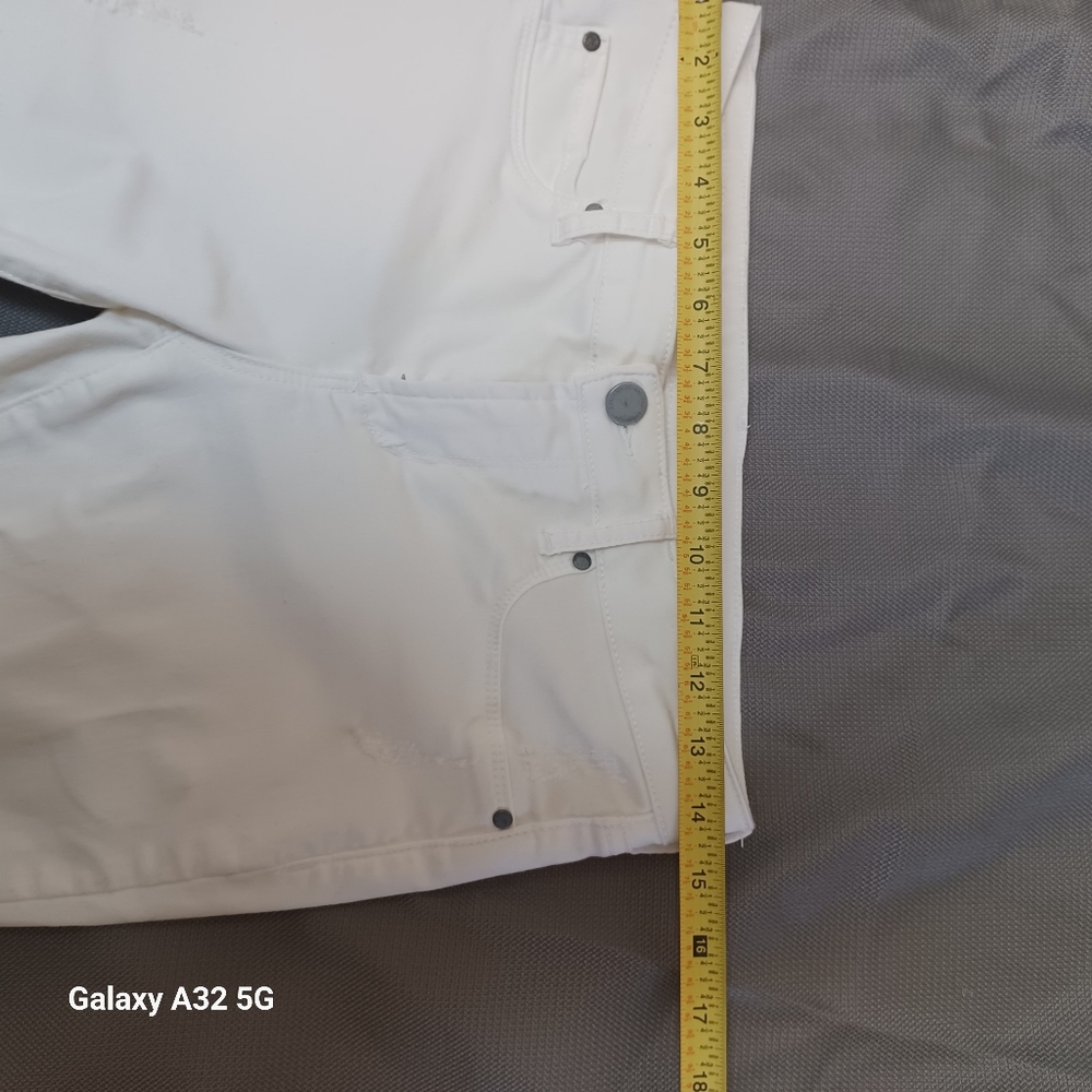 Articles Of Society Women Size 26 White Ankle Cropped Jeans Pant - Picture 13 of 16